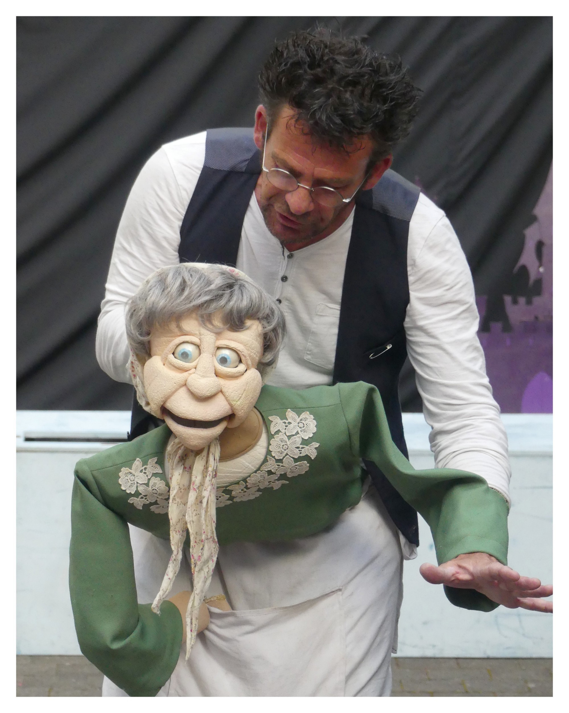 Grande marionnette ventriloque hinnerk garçon living puppets -W845