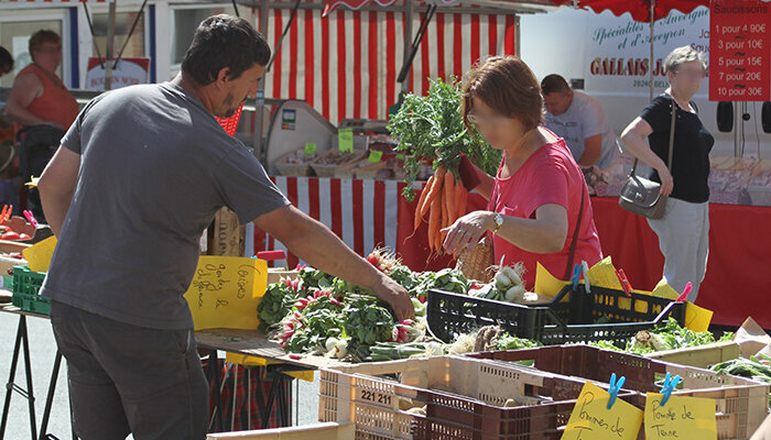 Le marché hebdomadaire